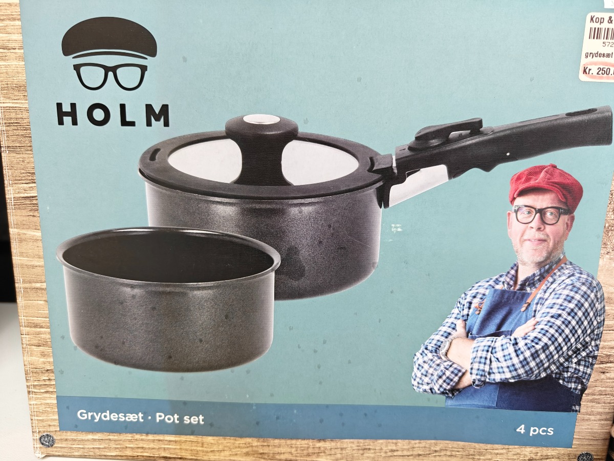 Holm grydesæt i 4 dele 