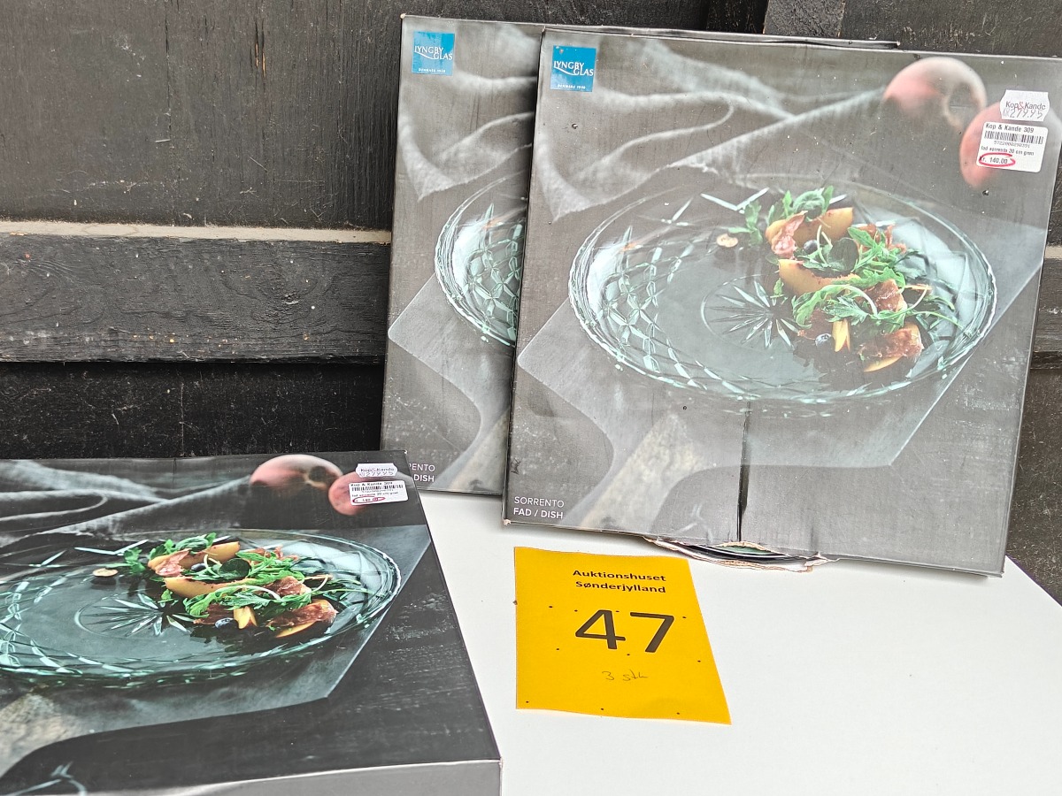 Lyngby Glas 3 serveringsfade 30 cm. (3)