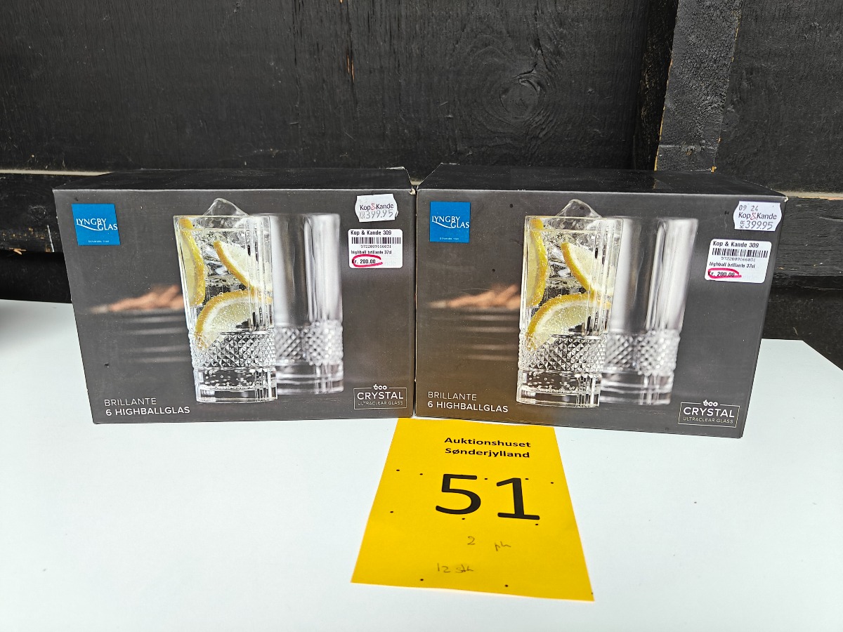 Lynby Glas 12  Brilliante long drink glas (2)