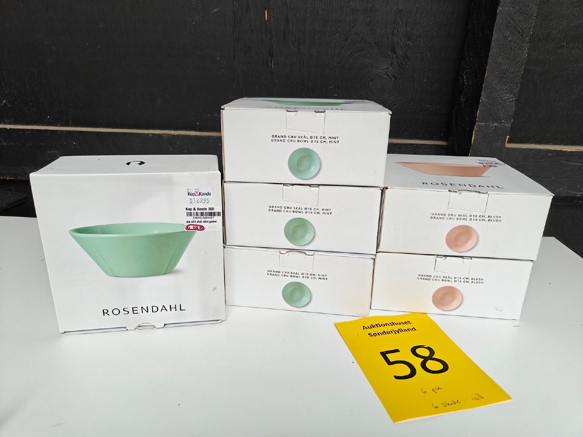 Rosendahl Grand Cru skåle i mint og rosa (6)