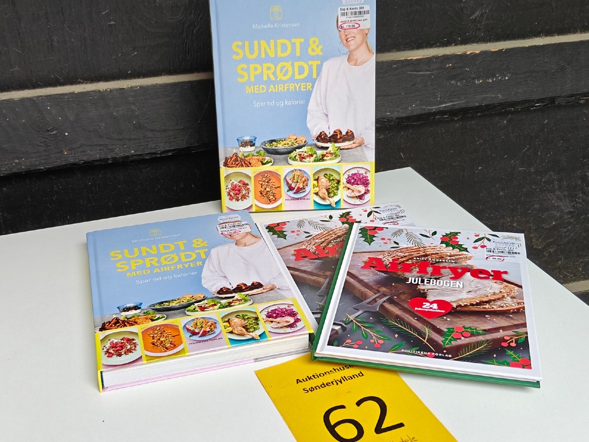 Bøger med opskrifter til airfryer