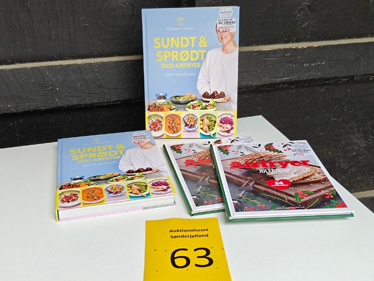 Bøger med opskrifter til airfryer