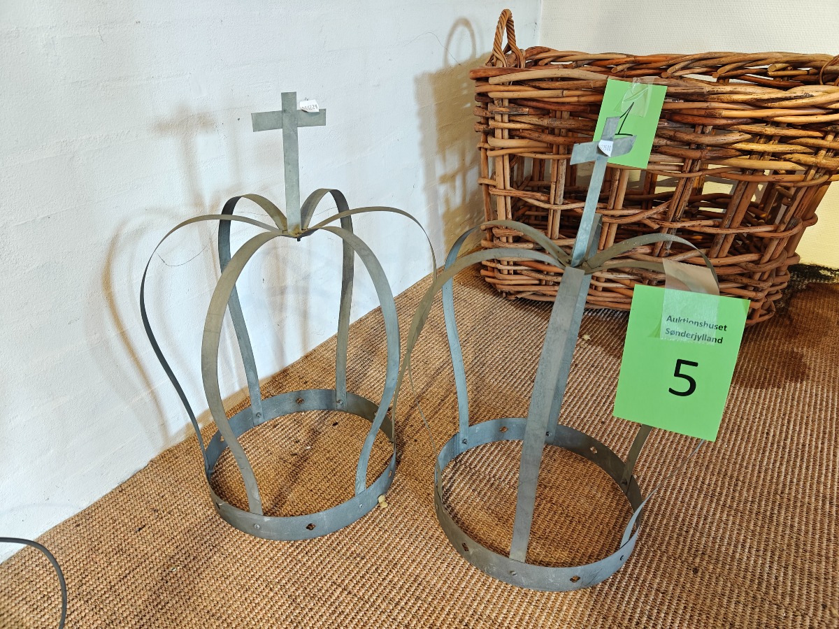 2 kroner af galvaniseret metal 