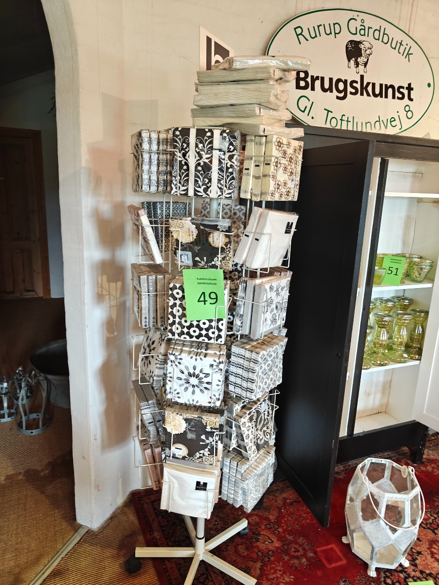 Servietter inkl. stativ