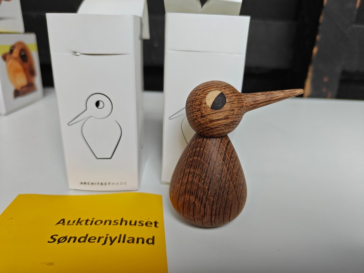 Kristian Vedel 2 stk. Bird af røget eg