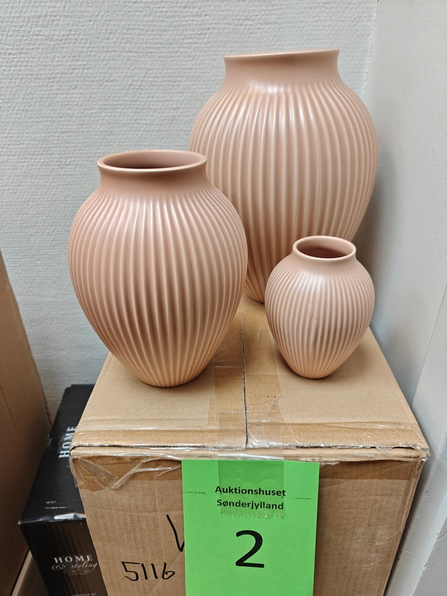 Knabstrup Keramik 3 vaser