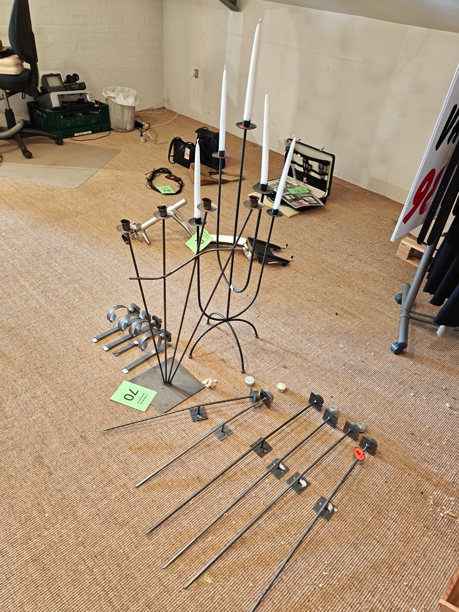 Forskellige stager af jern. 