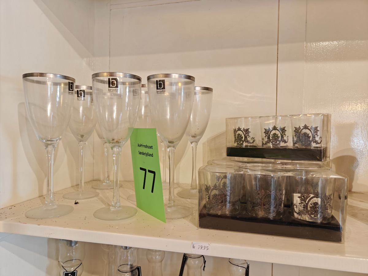 Broste vinglas og andre teglas