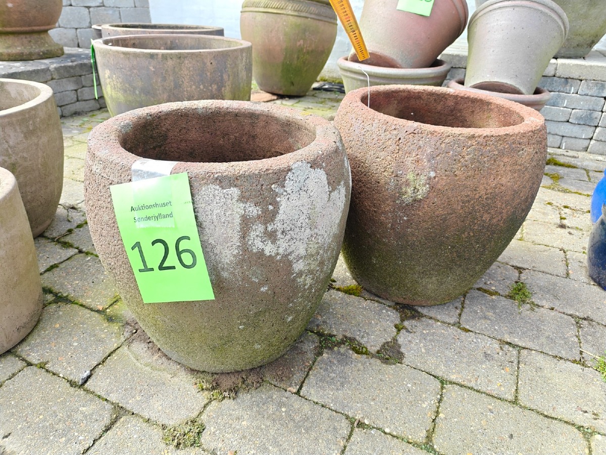 2 krukker, kraftig kvalitet.