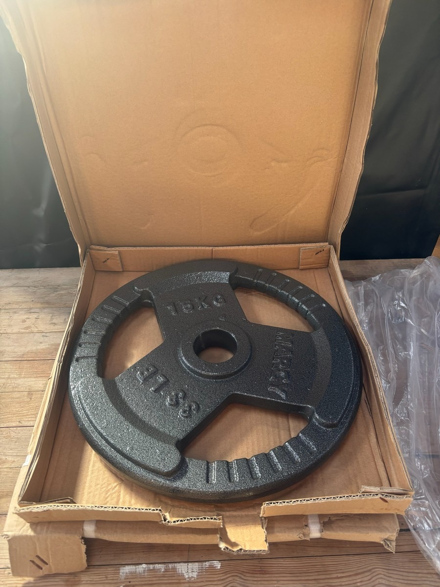 2 stk. 15 kg Vægtskiver / vægtplader (Ubrugt)