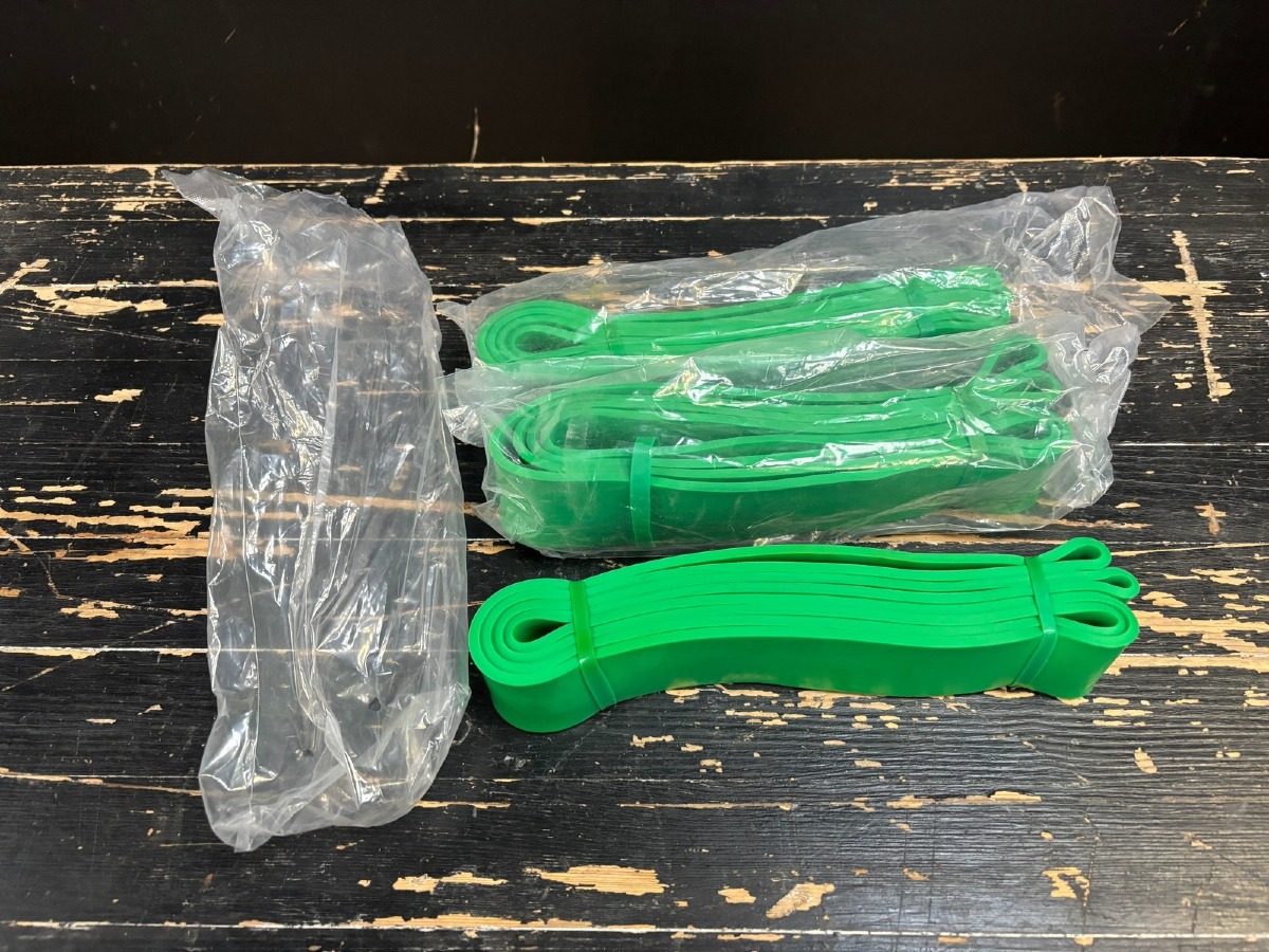 3 sæt træningselastikker / power bands (Ubrugt)