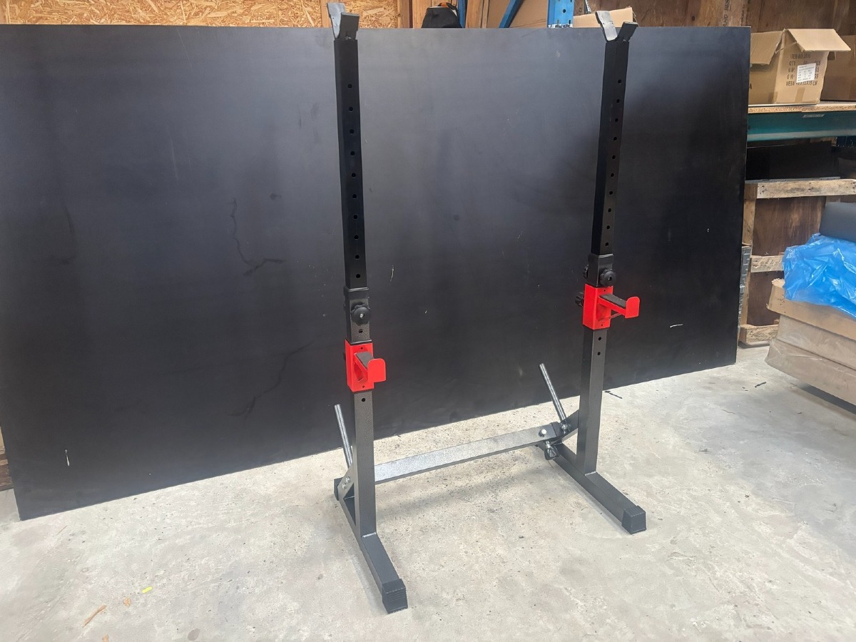 Justerbart squat stand / squat rack (Ubrugt og usamlet)