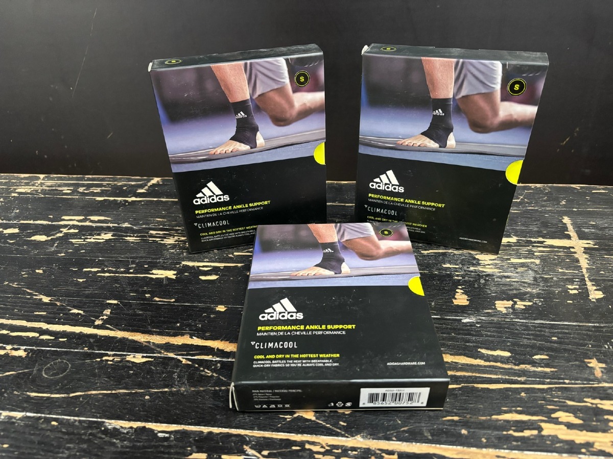 3 stk. Adidas Performance Ankle support, Size S (Ubrugt)