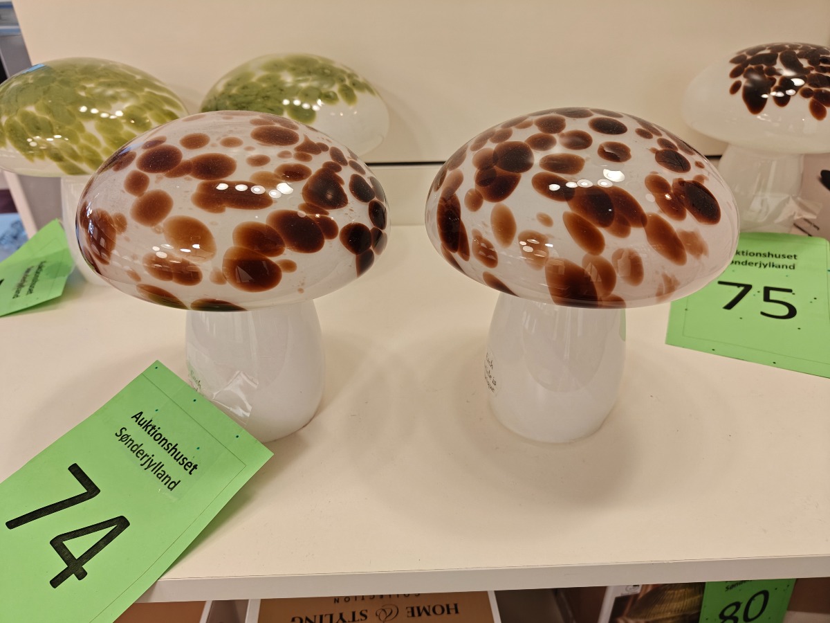 2 stk. La Vida Mushroom LED bordlampe