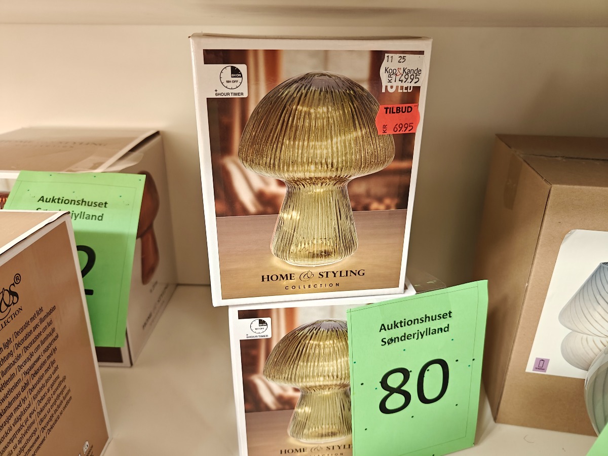 2 stk. Home Styling Collection svampelampe