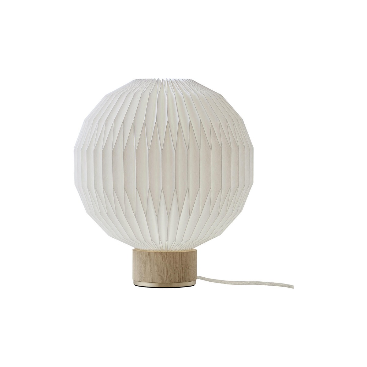 Le Klint bordlampe nr. 375 med fod af lys eg