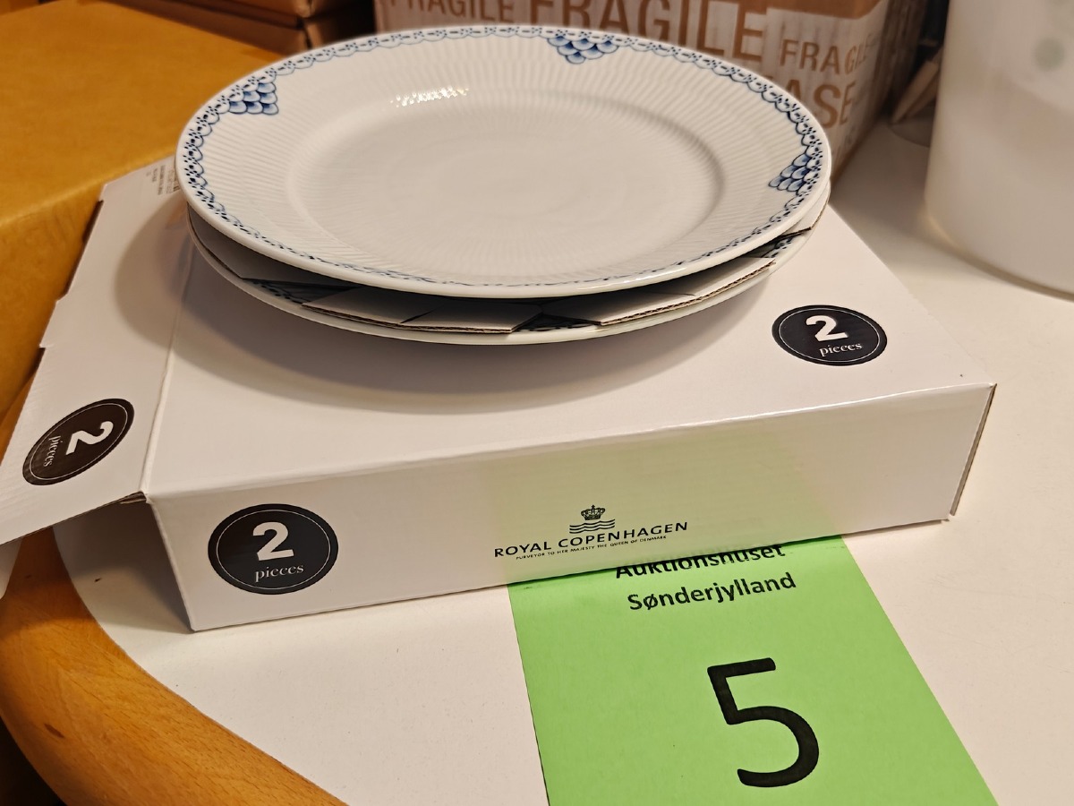 Royal Copenhagen, Prinsesse tallerkener 22 cm, 2 stk