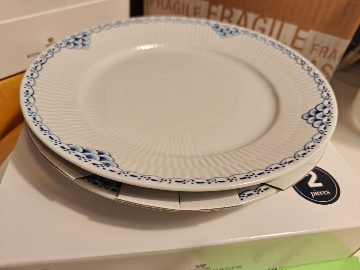 Royal Copenhagen, Prinsesse tallerkener 22 cm, 2 stk