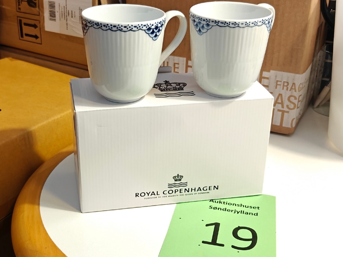 Royal Copenhagen, Prinsesse krus 28 cl, 2 stk