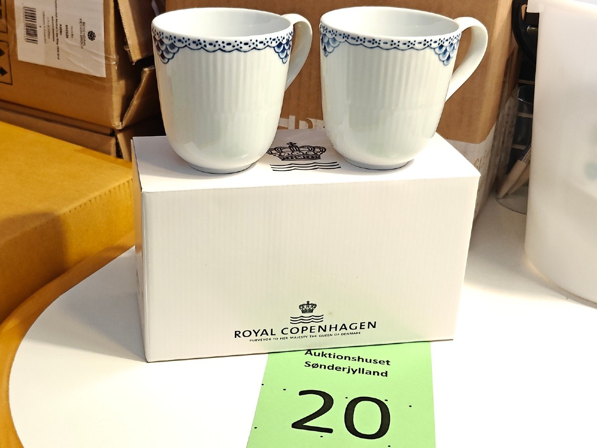 Royal Copenhagen, Prinsesse krus 28 cl, 2 stk