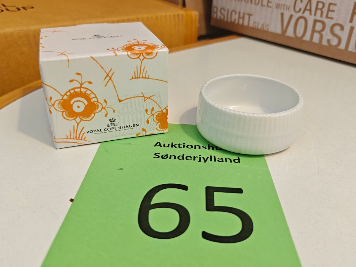 Royal Copenhagen, hvid Elements skål, 7 cl