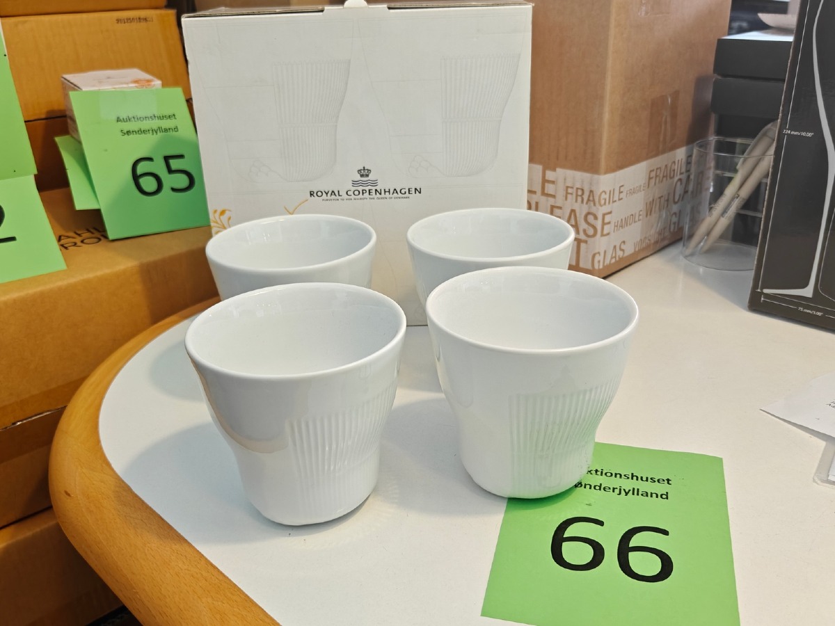 Royal Copenhagen, hvid Elements termokopper, 35 cl, 4 stk/pk