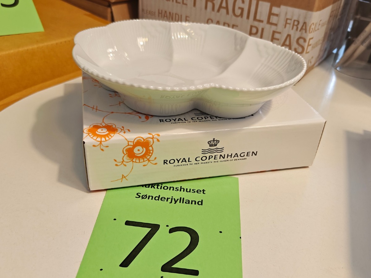 Royal Copenhagen, hvid Elements fad 19 cm