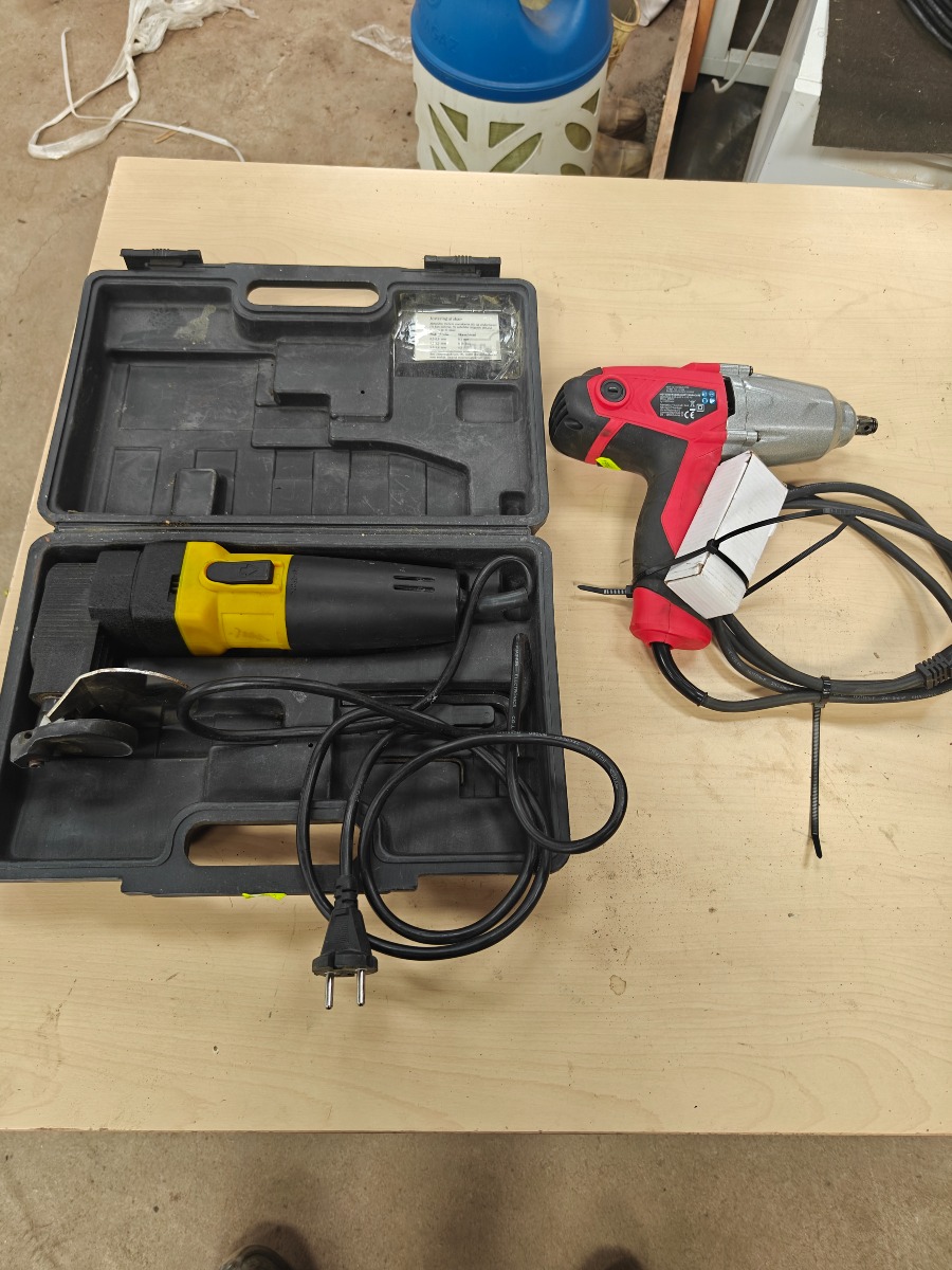 Pladeskærer & el slagnøgle 