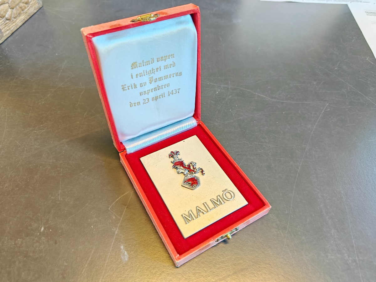 Erindringsplakette for ambassadør i Malmø 