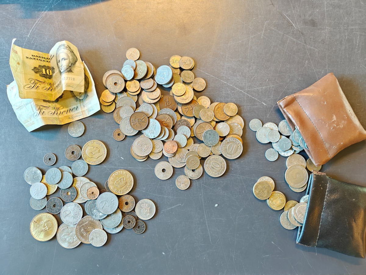Samling danske og udenlandske mønter