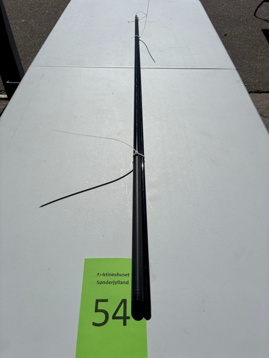 Spinnestang fra Fibatube, Alnwick England, fremstillet i glasfiber