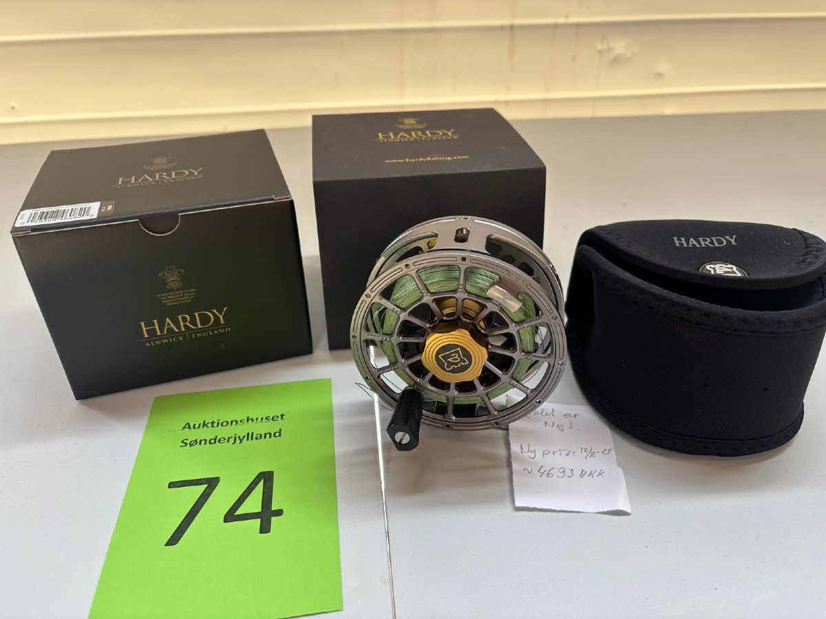 Hardy Zane Carbon fluehjul (str. 6/7/8) inkl. original æske og etui.