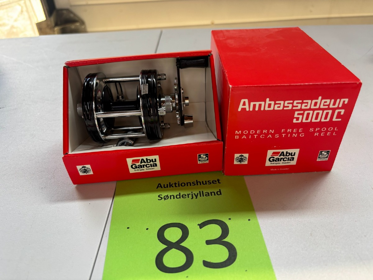 ABU Garcia Ambassadeur 5000C multihjul, fremstillet i Sverige, i original æske.