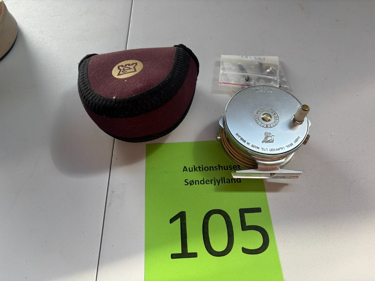 Hardy “Bouglé” fluehjul str. 3 1/4” inkl. etui