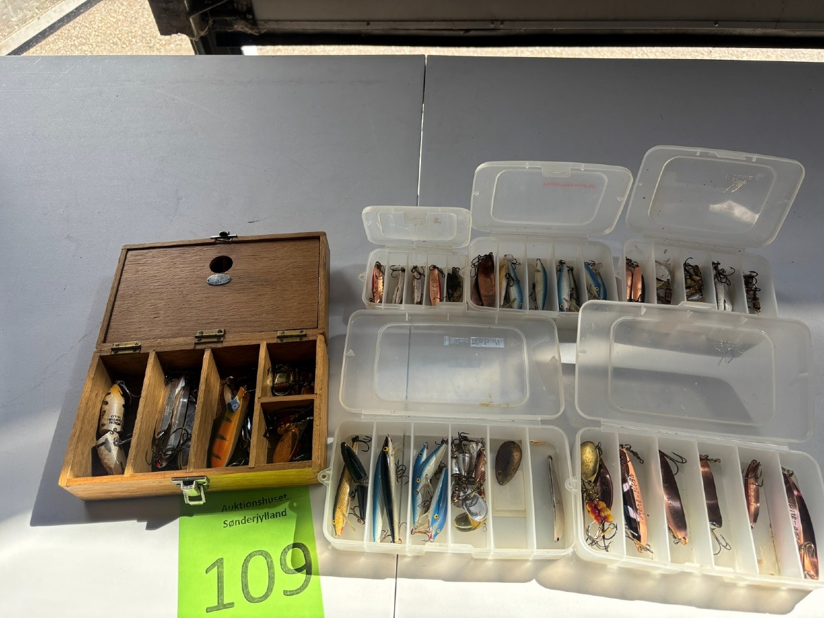 Stort parti blink i diverse trææske & bokse