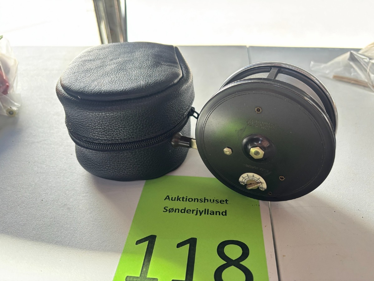 Hardy “Silex Superba” fluehjul med etui.