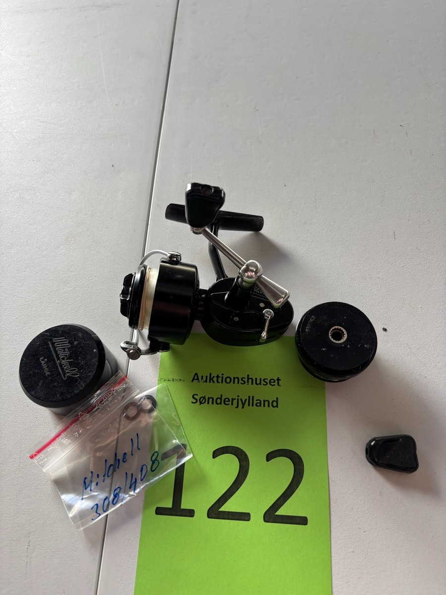 Mitchell 308 fastspolehjul med ekstra spole og dele