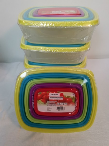 Plastopbevaringsbokse, 10 pakker