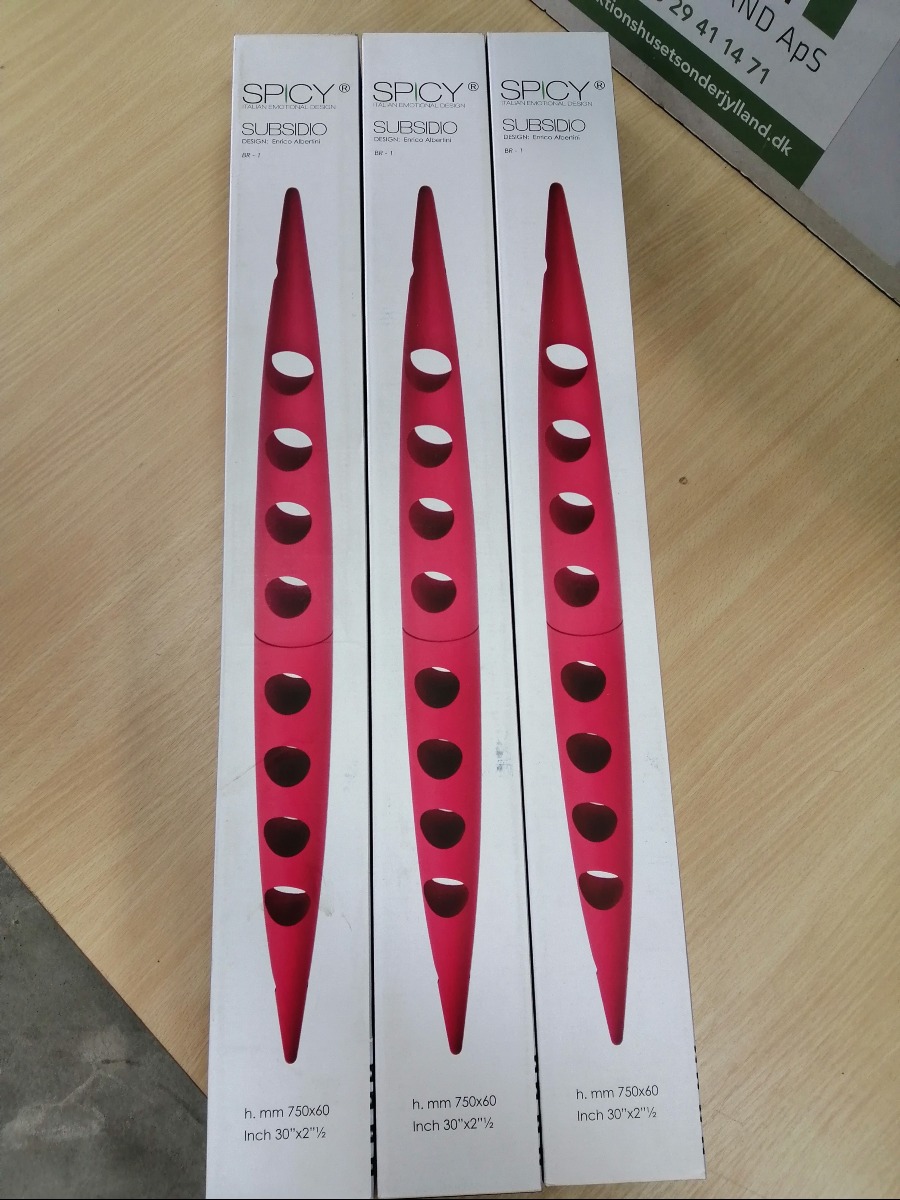 3 stk. Vinreol/ophæng (Grøn)