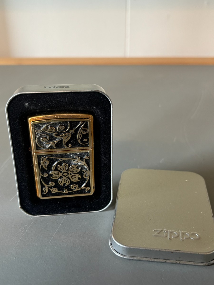 Zippo Gld Floral Flourish