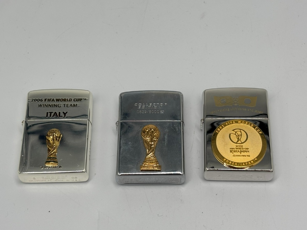 Zippo lightere med Fifa tema. (3)