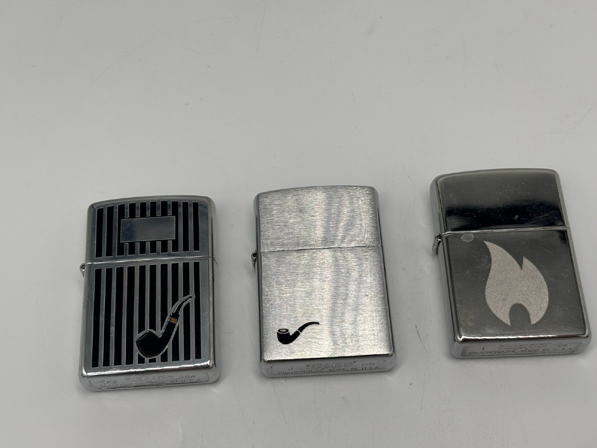 Zippo, 2 pibemodeller o.a.