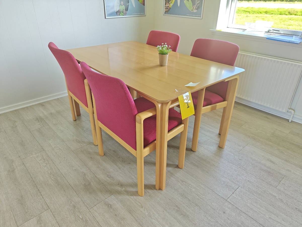 Lille mødebord med 4 stole (5)