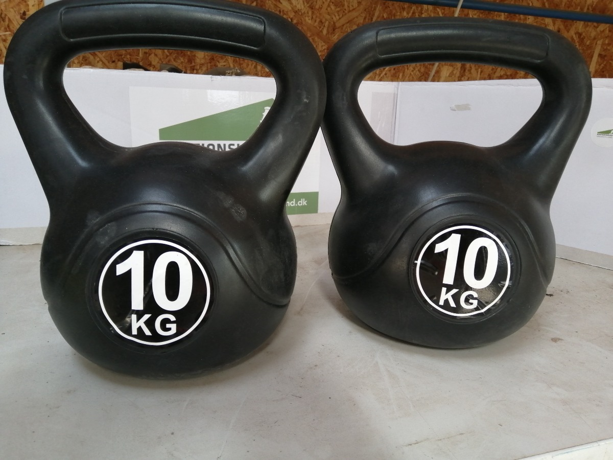 2 stk. 10 kg kettlebells
