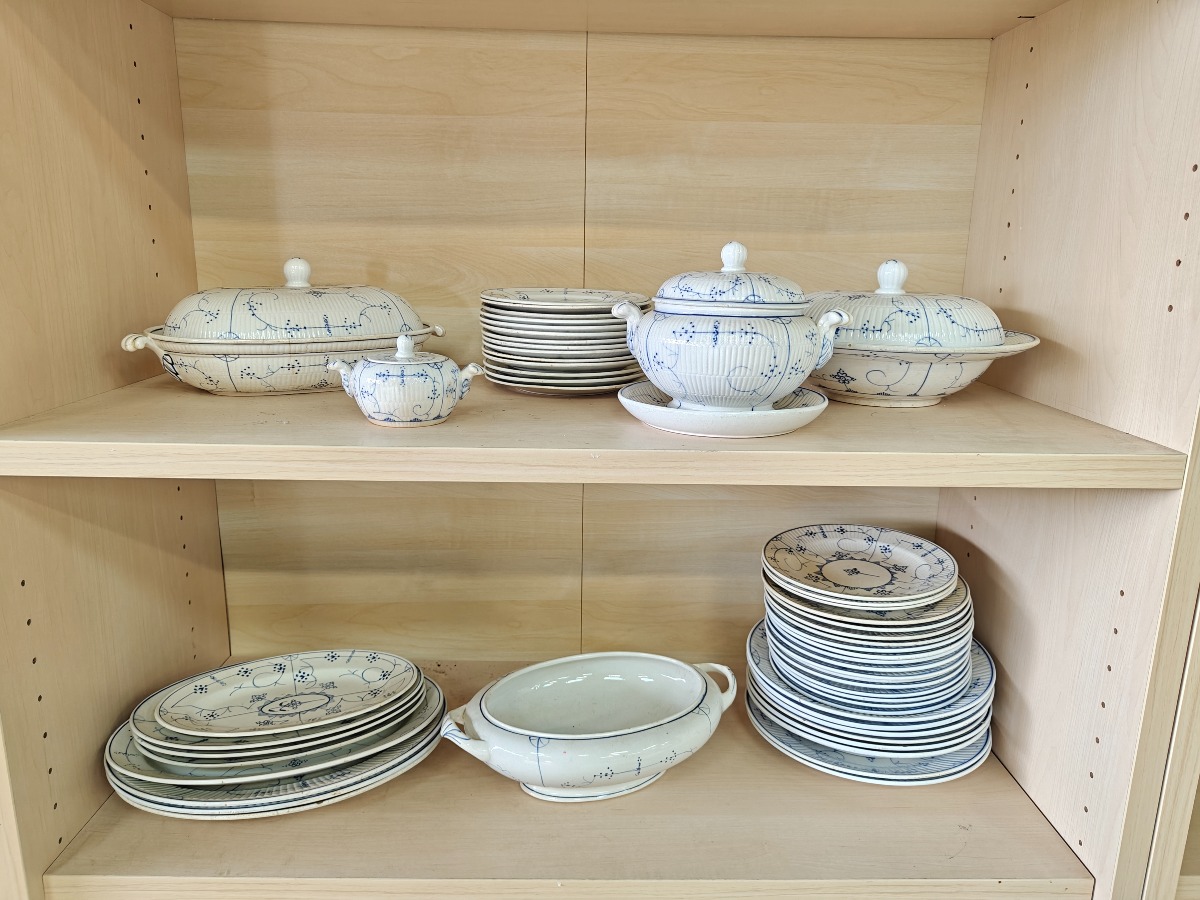 Villeroy og Boch m.m. musselmalede steldele