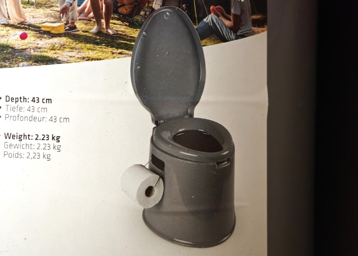 Tørkloset/campingtoilet.  Mrk: Kampa. Model: Khazi