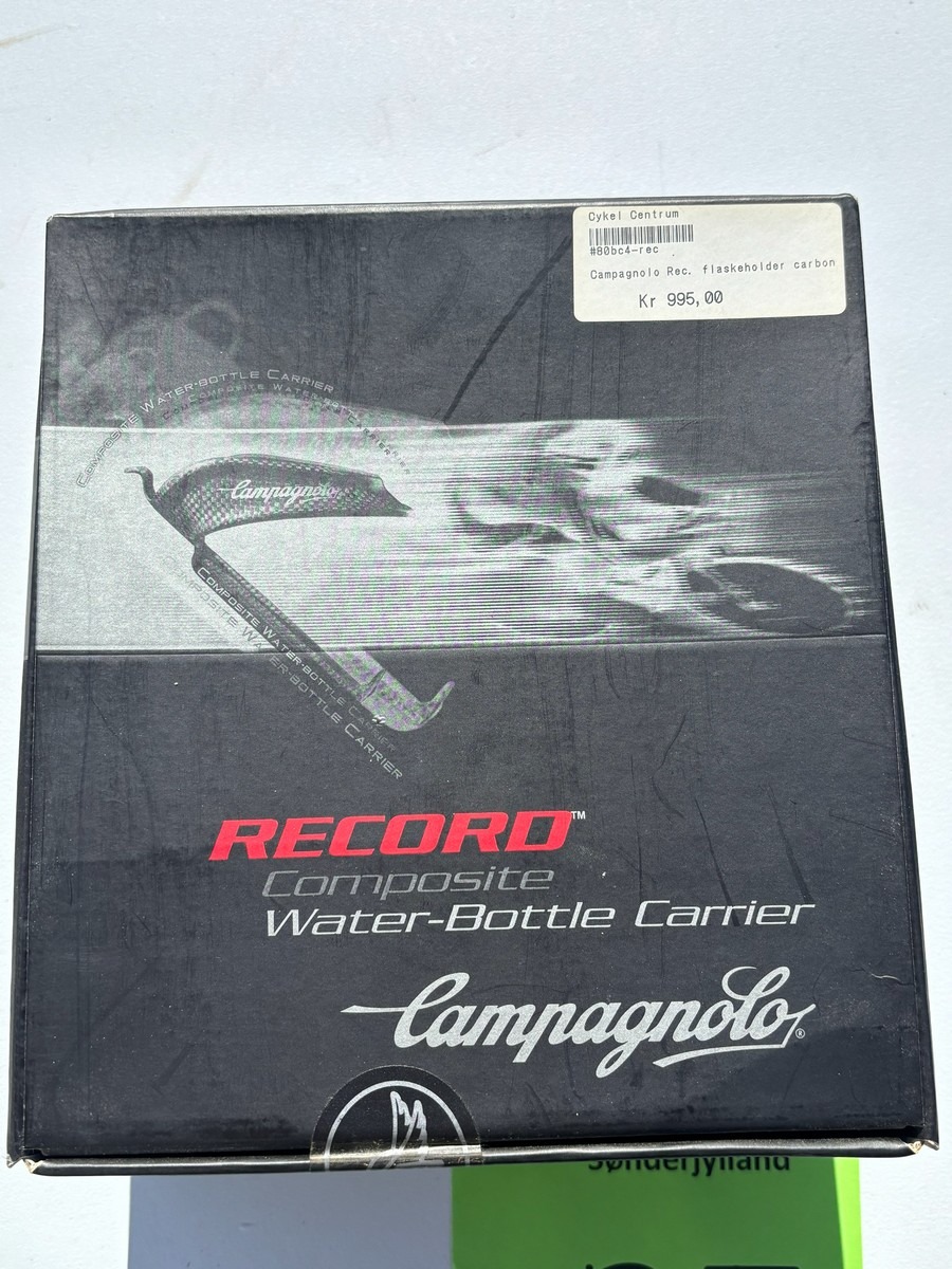Campagnolo drikkedunk + carbon flaskeholder (sæt)