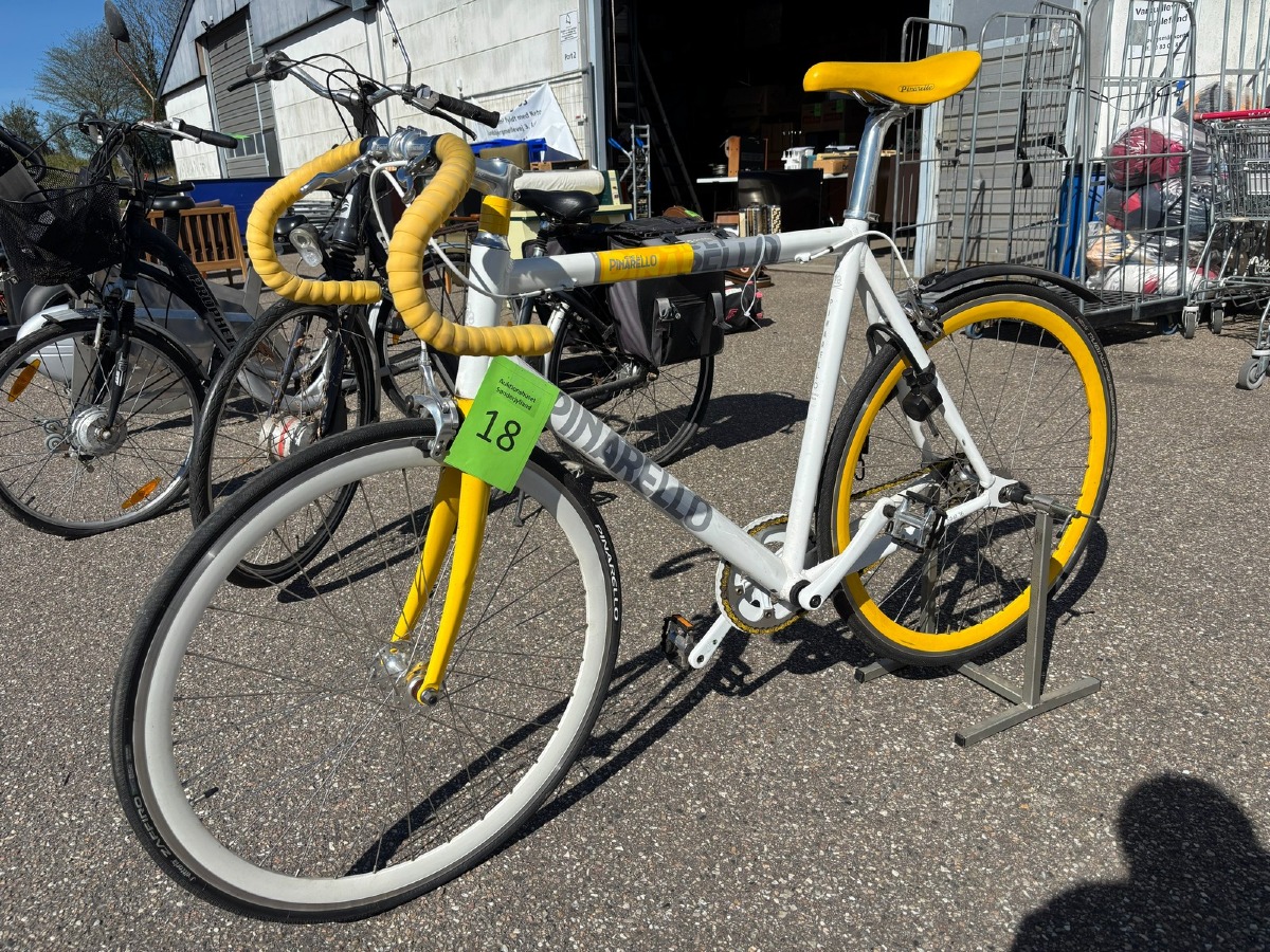 Pinarello fixie/single speed cykel – alu stel 6061 – retro racer stil