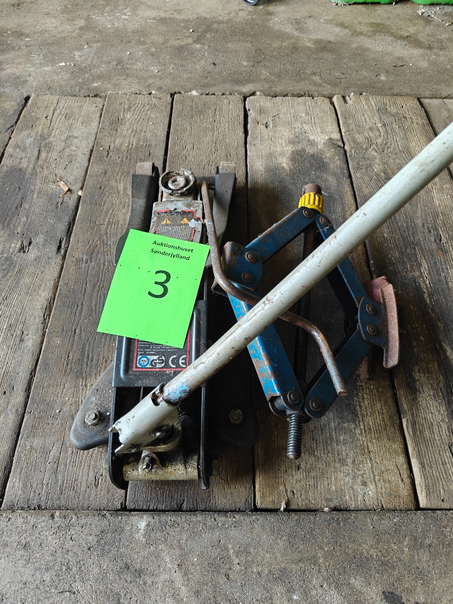 2 ton hydraulisk donkraft, donkraft til bil & 2 bukke
