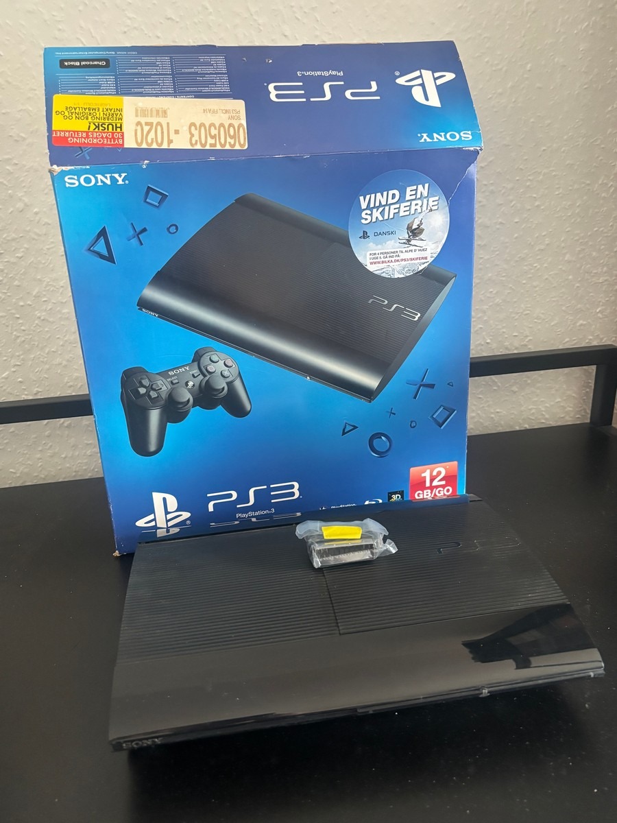 PlayStation 3 med æske (Uden kabler & joystik)
